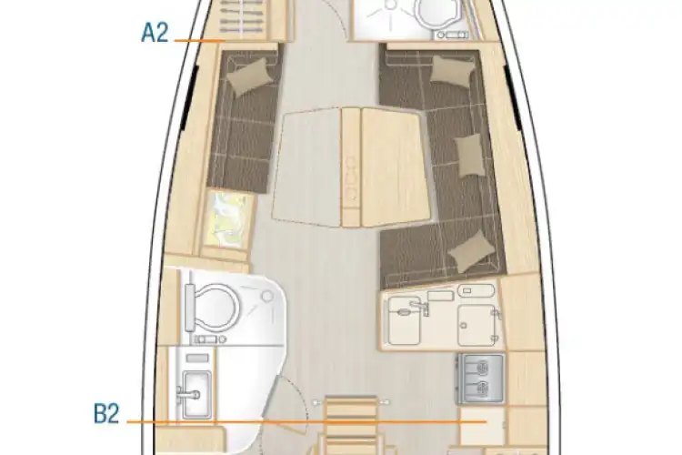 Hanse 418 - 3 cab. - Eva